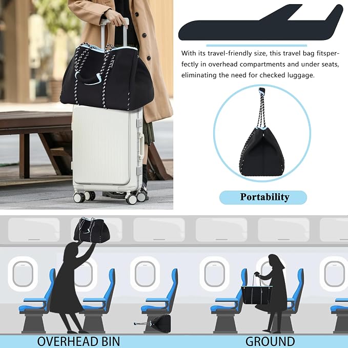 QOGiR Neoprene Multipurpose Beach Bag Tote