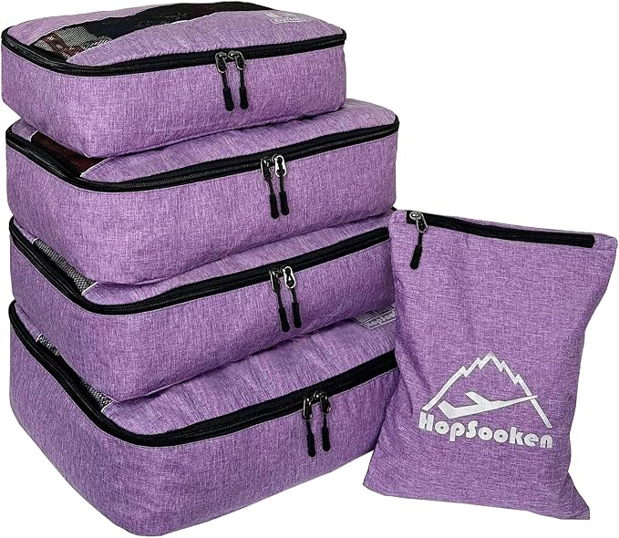 5 Set Packing Cubes for Travel Large Suitcase Luggage Organizer Bags Travel