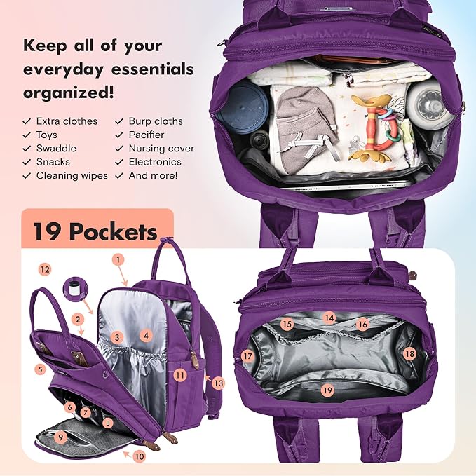 Dikaslon Diaper Bag Backpack