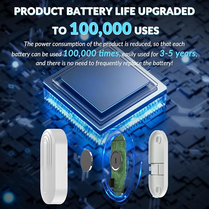 SanJie Door Chime, Door Open Contact Sensor Alarm