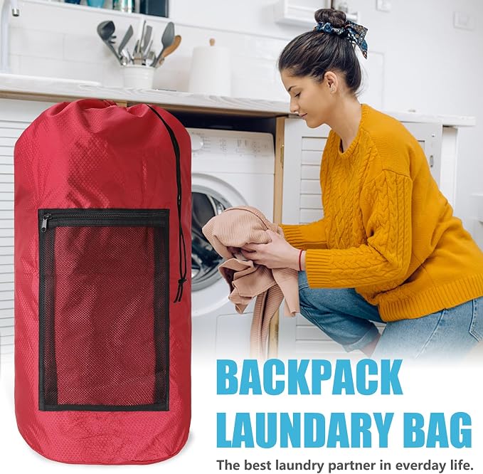 Portable Laundry Bag Backpack