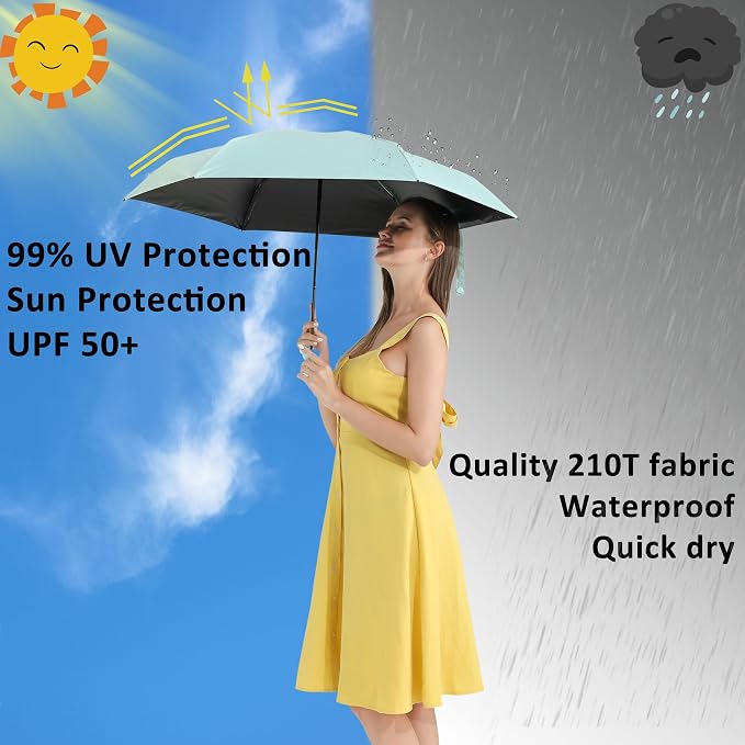 BAODINI Travel Mini Umbrella for Purse