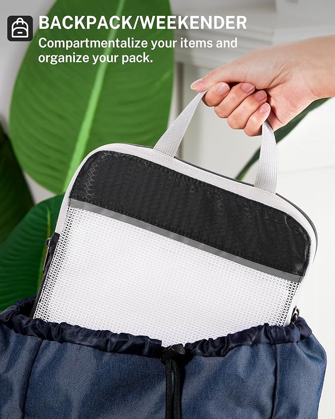 Compression Packing Cubes, Gonex Extensible Storage Mesh Bags Organizers