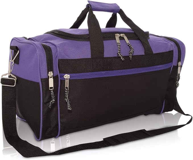 DALIX 21" Blank Sports Duffle Bag Gym Bag Travel Duffel
