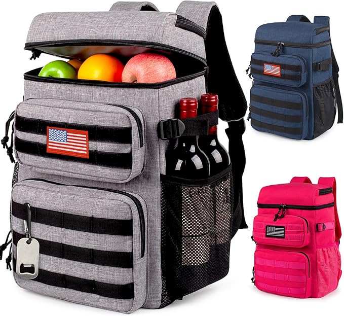 Tactical Backpack Cooler, Soft Lightweight Leakproof Cooler Backpack, Insulated