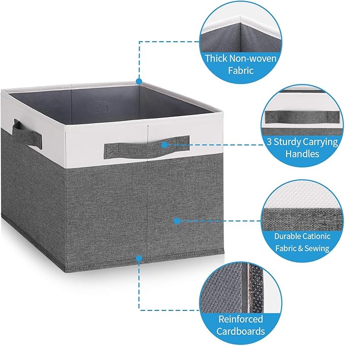 GhvyenntteS Large Closet Storage Bins