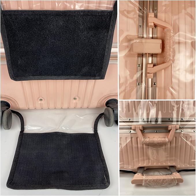 30-inch Luggage Cover Protector Clear PVC Waterproof Suitcase Covers, Travel