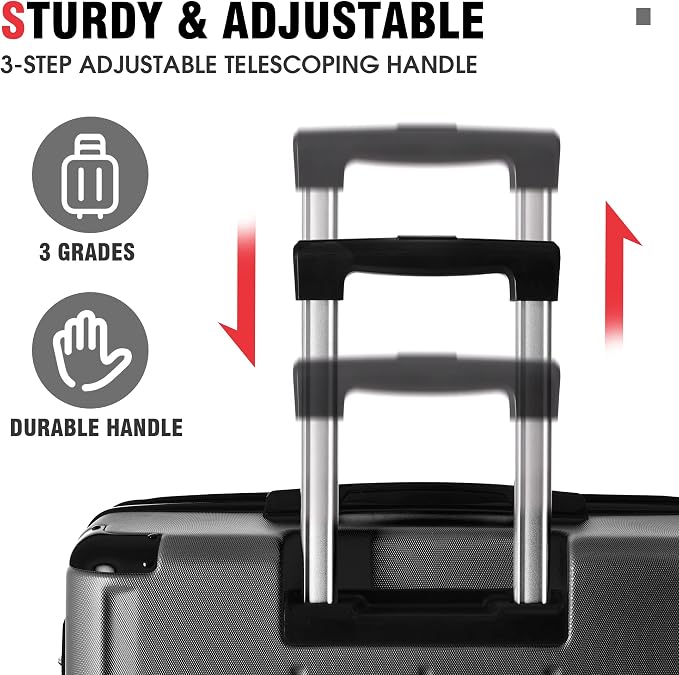 Merax 20 Inch Carry On Luggage Airline Approved, Hardshell ABS Suitcase