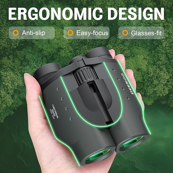 25x32 Binoculars for Adults Kids Compact