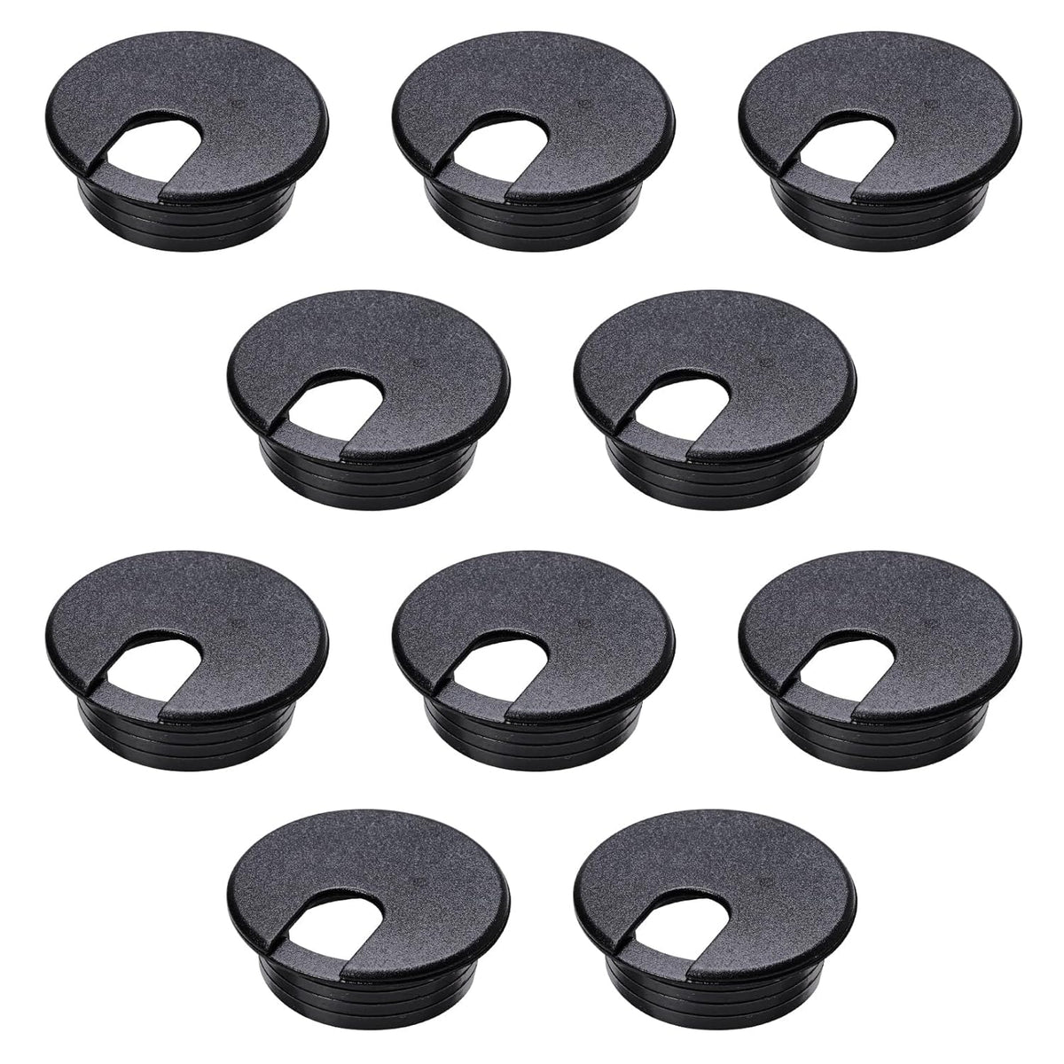 Desk Grommet 1-3/8inch(35mm)10 Pcs, Desk Hole Grommet, Cable Grommet, Desk Hole Cover, Desk Cord Hole Cover, Desk Cable Hole Cover, Desk Wire Hole Insert, Furniture Hole Cover(Black Grommets)