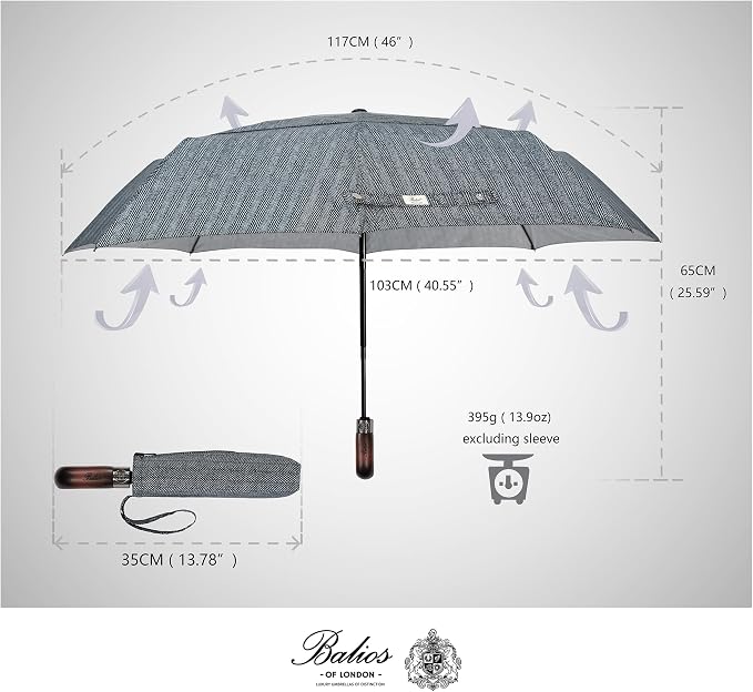 Balios Travel Folding Umbrella