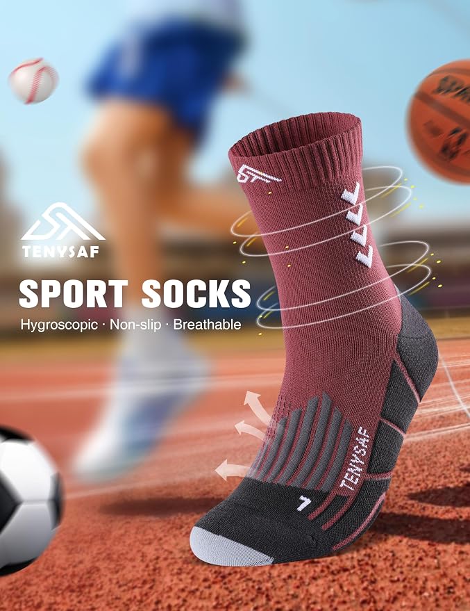Compression Crew Running Socks: Athletic Socks
