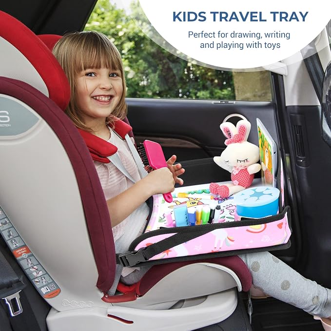 COOLBEBE Kids Travel Tray for Toddler Car Seat, Travel Tray for Airplane