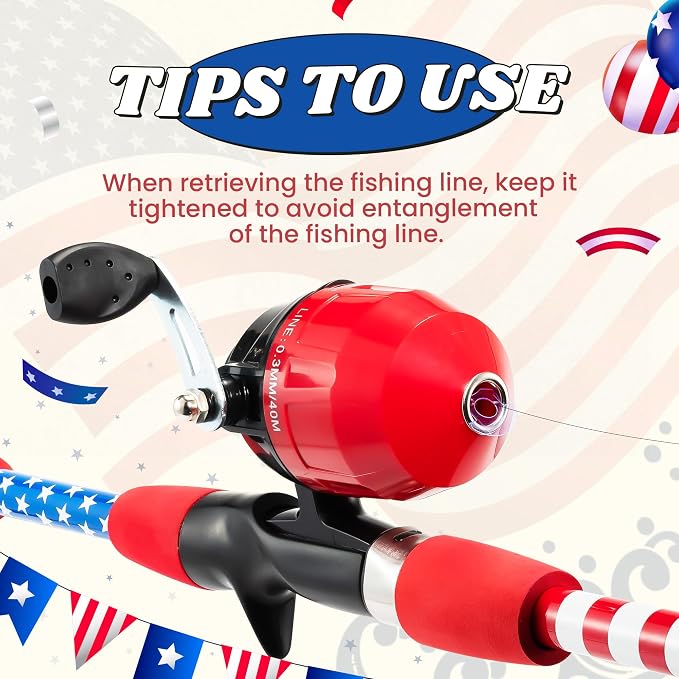 Kids Fishing Pole, Portable Telescopic Kids Fishing Poles