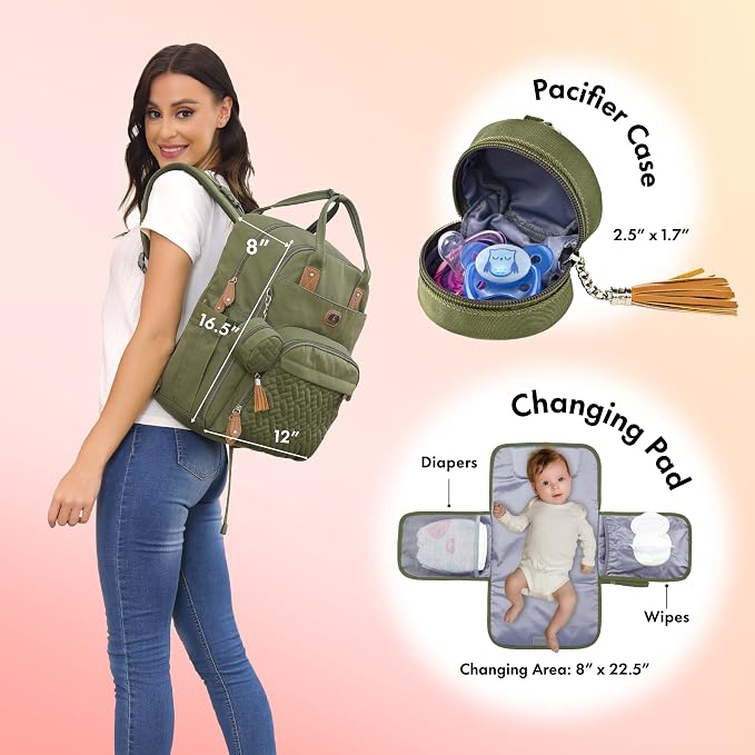 Dikaslon Diaper Bag Backpack