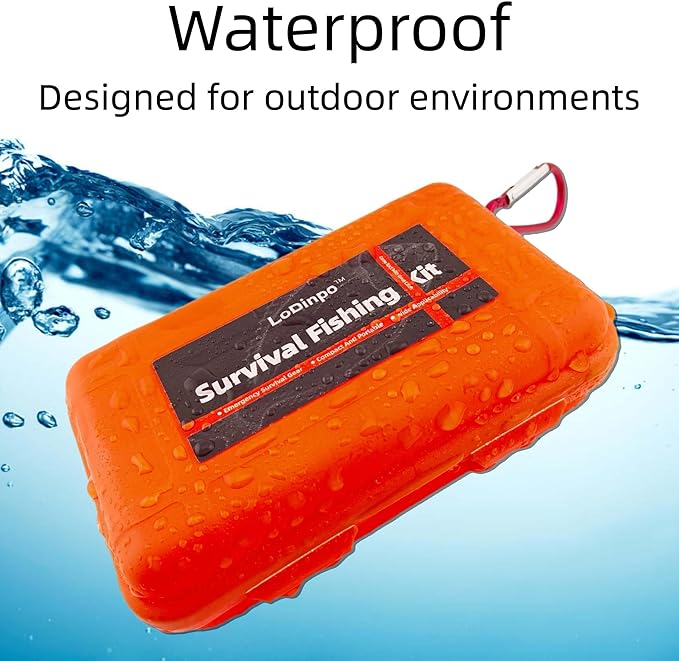 Mini Survival Fishing Kit Small Emergency Fishing TackleBox Pocket Outdoor
