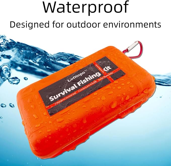 Mini Survival Fishing Kit Small Emergency Fishing TackleBox Pocket Outdoor