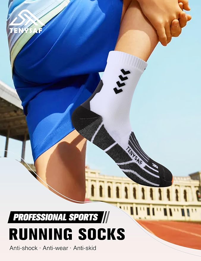 Compression Crew Running Socks: Athletic Socks