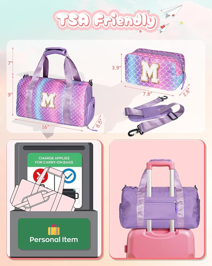 Birthday Gifts for 4 5 6 7 8 9 10 11 12 13 Year Old Girls-Girl Gym Bag