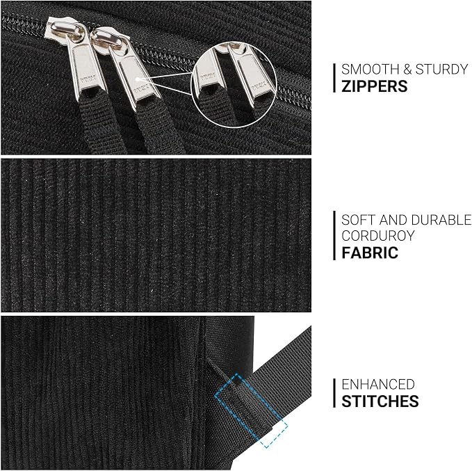 ZORFIN 26L Backpack for College, and Travel: Corduroy Bookbag