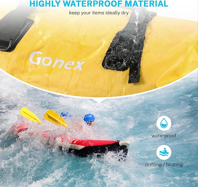 Gonex 40L 60L 80L Extra Large Waterproof Duffle Travel Dry Duffel Bag Heavy