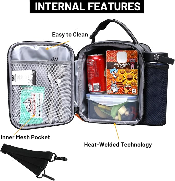 MIER Expandable Lunch Bag Insulated Lunch Box