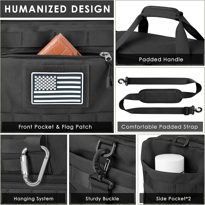 ETRONIK Travel Bag for Men Women, Gym Bag & Tactical Duffle Bags for Travel