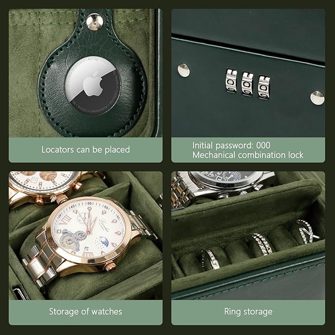 KAMIER Watch Case with Combination Lock