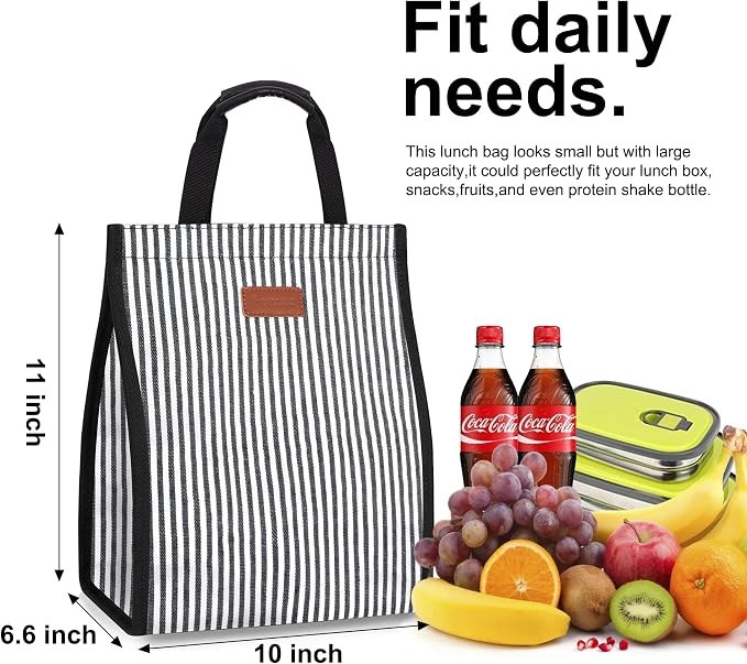 Lunch Bags for Women Insulated Reusable Lunch Tote