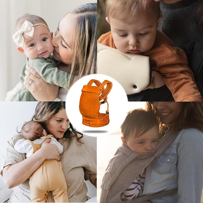 Baby Carrier for Newborn to Toddler, Cozy Baby Wrap Carrier 7-35 lbs, Ergonomic