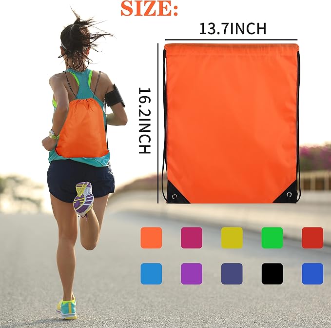 600Pcs Drawstring Backpack Bags String Backpack Sports Sack Pack Bulk Cinch