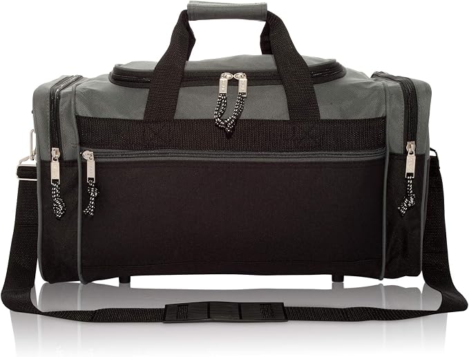 DALIX 21" Blank Sports Duffle Bag Gym Bag Travel Duffel
