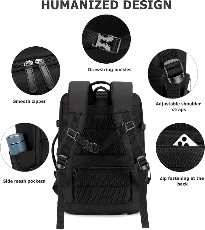 feilario 2 Piece Set 20in Aluminium Frame PC Hard Shell Spinner Wheels Luggage