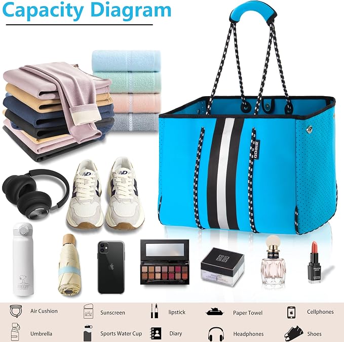 QOGiR Neoprene Multipurpose Beach Bag Tote