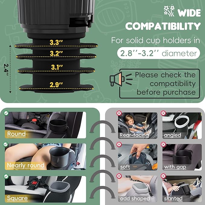 Upgraded Car Seat Tray for Kids Car Seat Tray