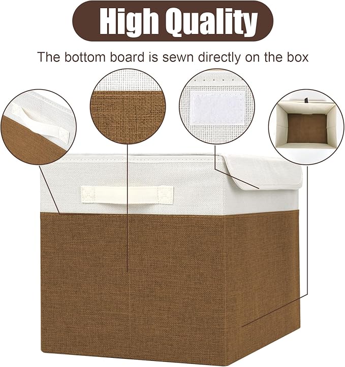 Large 17" 42 Quarts Collapsible Stackable Storage Bins