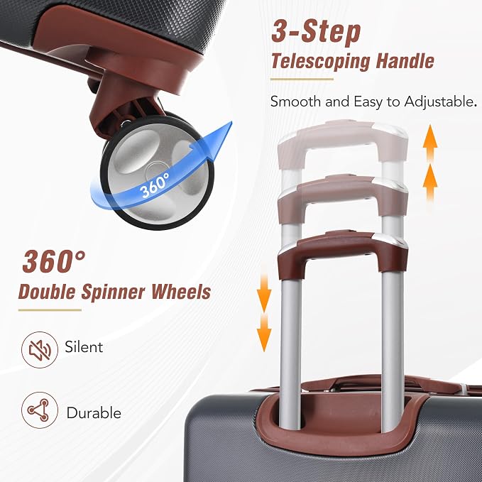 Merax Luggage Set 2 Piece Suitcase Set