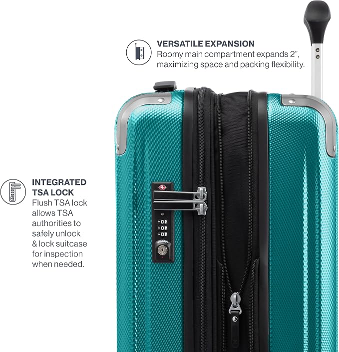 Travelpro Pathways 3 Hardside Expandable Luggage, 8 Spinner Wheels, Lightweight