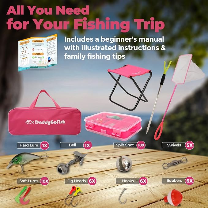 DaddyGoFish Kids Fishing Pole