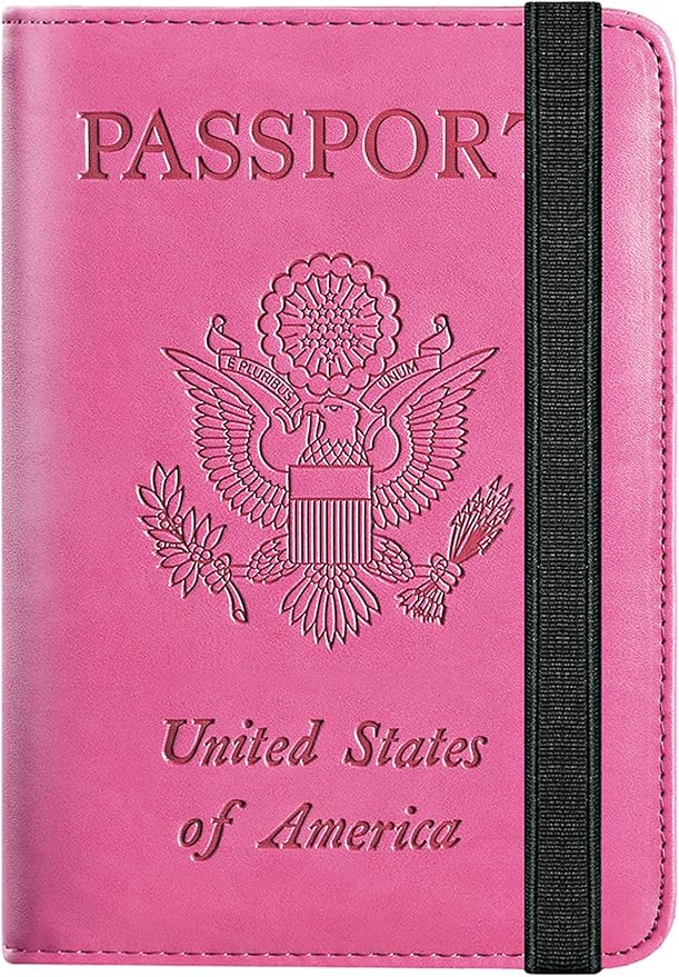 Passport Holder Cover Wallet Travel Essentials RFID Blocking Leather Card Case