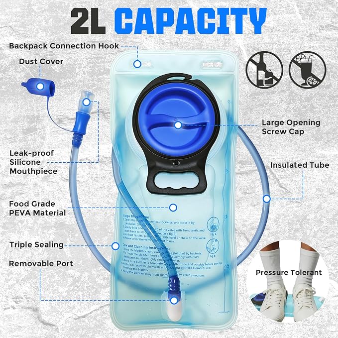 Hydration Vest（The design patent has been granted ）with 2L Water Bladder