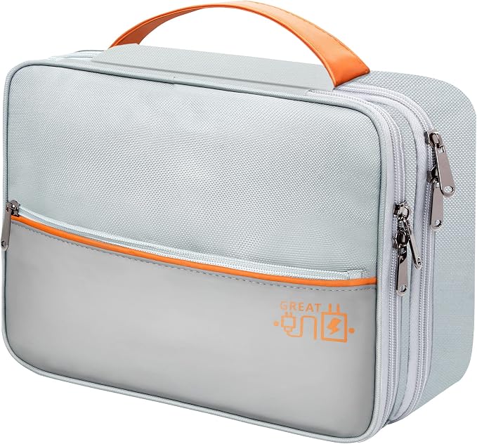 SELLYFELLY Electronics Travel Organizer, Double Layer Cable Organizer Bag