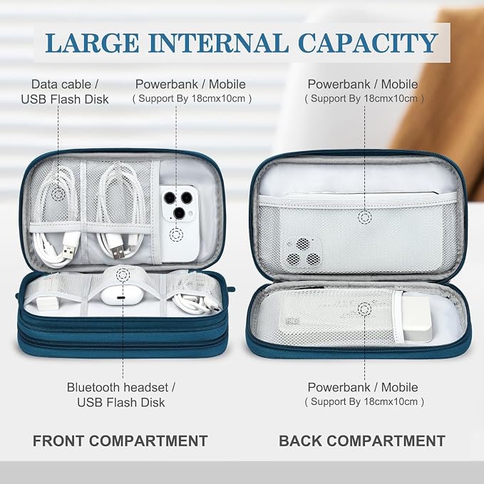 FYY Electronic Organizer, Travel Cable Organizer Bag Pouch Electronic