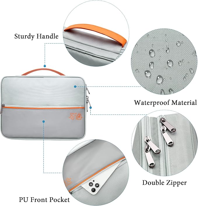 SELLYFELLY Electronics Travel Organizer, Double Layer Cable Organizer Bag
