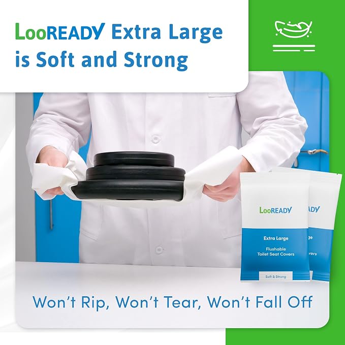 Individually Wrapped Toilet Seat Covers Disposable Flushable