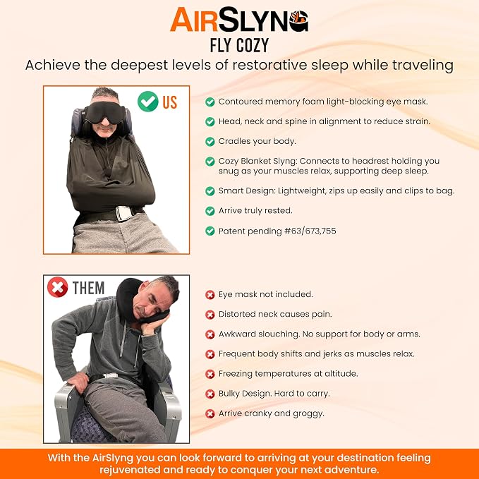 3-in-1 Airplane Sleep Support System