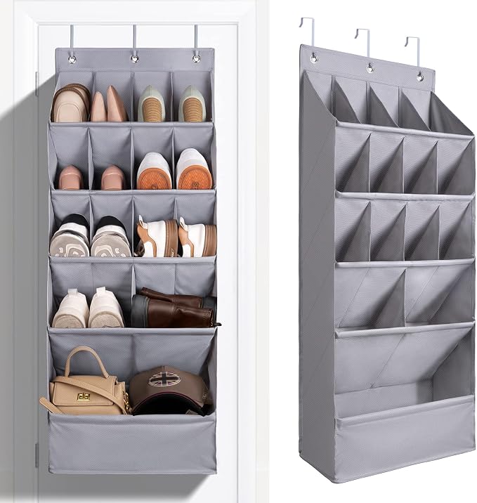 FENTEC 1 Pack Over-the-Door-Shoe-Organizers, Hanging Shoe Organizers
