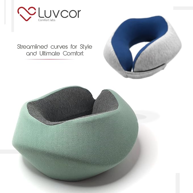 Premium Quality Memory Foam Travel Neck Pillow Bundle