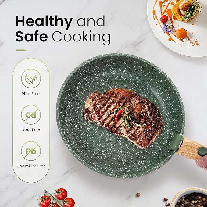 Kitchen Academy Removable Handle Pots and Pans Set