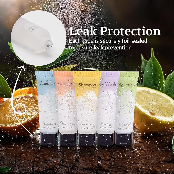 Double Sealed Hotel Conditioner Bulk 100 Pack Individually Wrapped Travel Size
